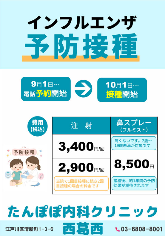 インフルエンザ予防接種